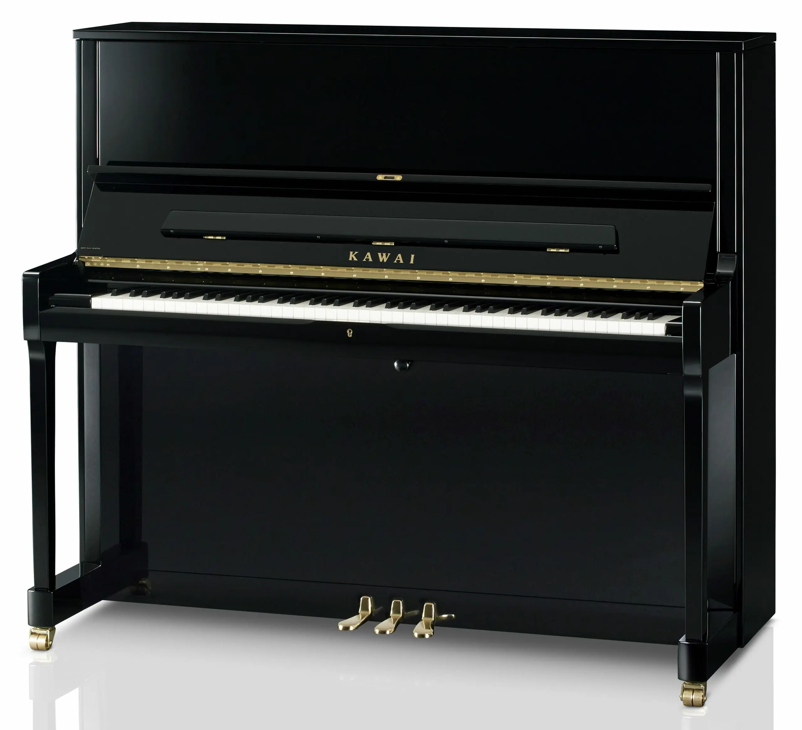 KAWAI DIGITAL PIANO 500 ブラック Kawai K500 Upright in Polished Ebony - Richard Lawson Pianos