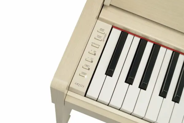 Yamaha YDP S35 Arius Digital White Ash Details Left