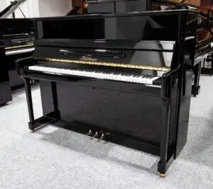 Blüthner Model C Upright in Polished Ebony, 2009 (Refurbished)