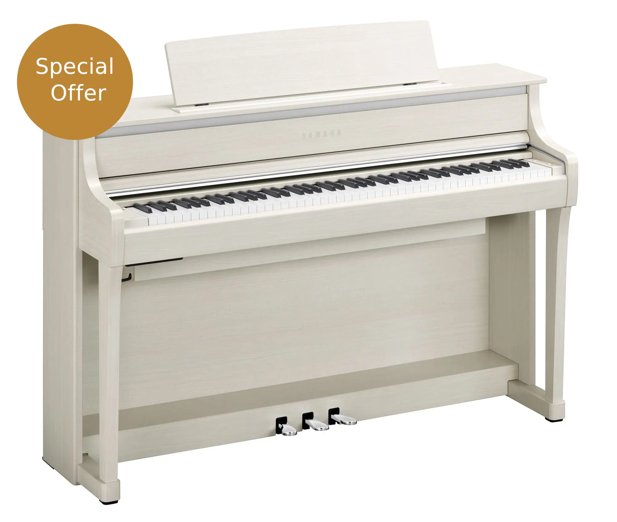 Yamaha CLP875 Clavinova Digital Piano in White Birch - Richard