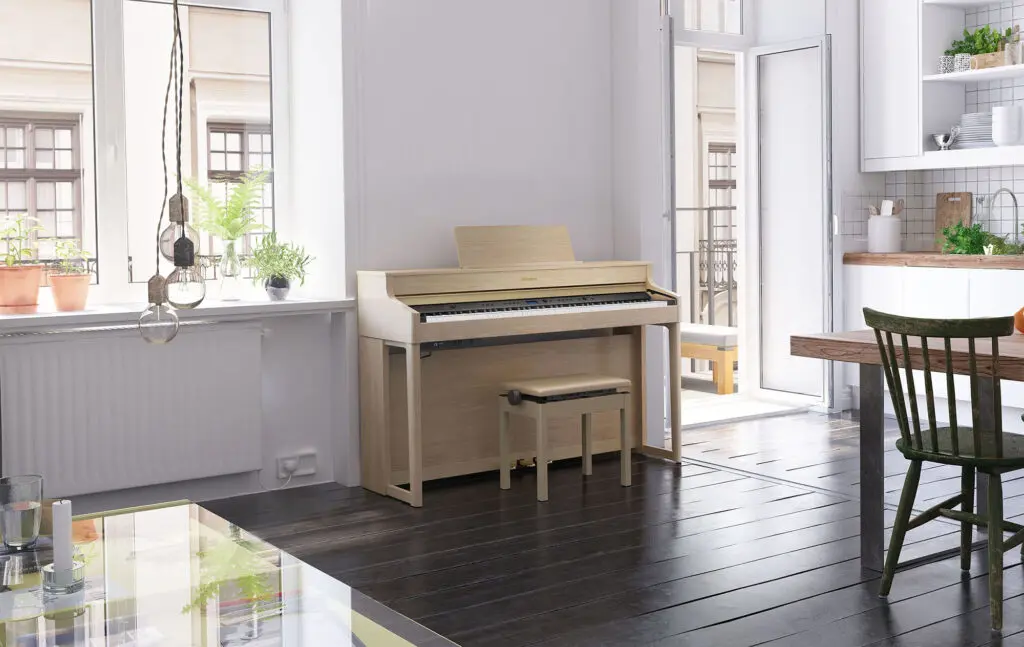 Roland HP704 Light Oak