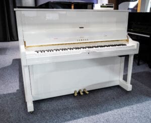 Yamaha U1 Disklavier Silent Upright in Polished White, 2006