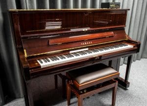 Yahama U1 Disklavier Silent Upright in Polished Mahogany