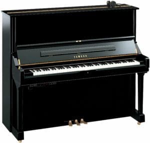 Yamaha U1 SH2 Silent Upright in Polished Ebony