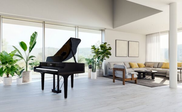 Yamaha CLP895 Clavinova Digital Piano in Polished White - Image 2